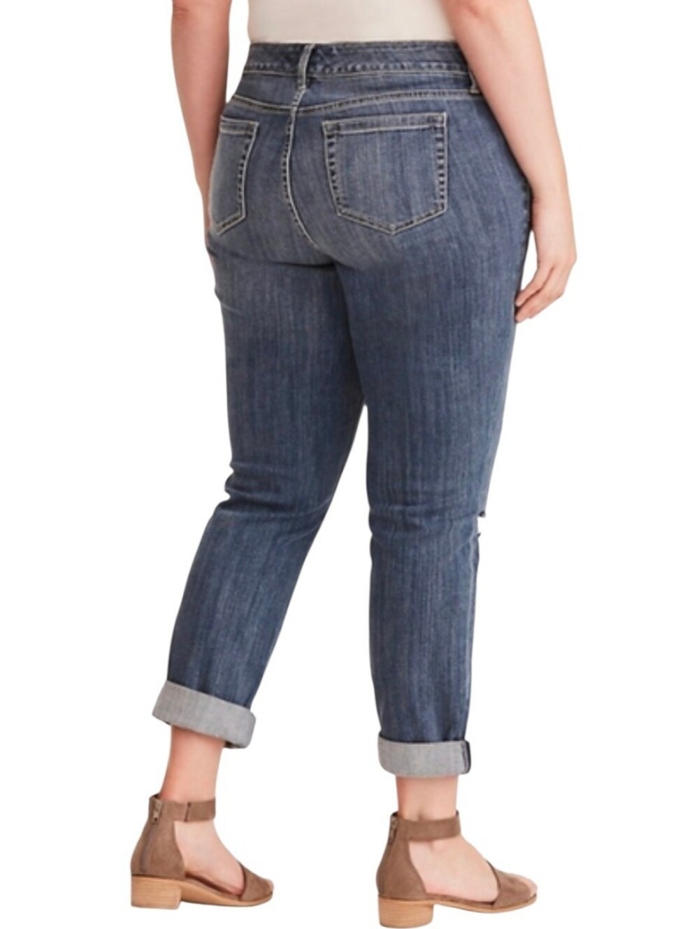 Torrid Premium Boyfriend Embroidered Jeans Mid-rise Distressed Stretch 20 NWT - Picture 10 of 15